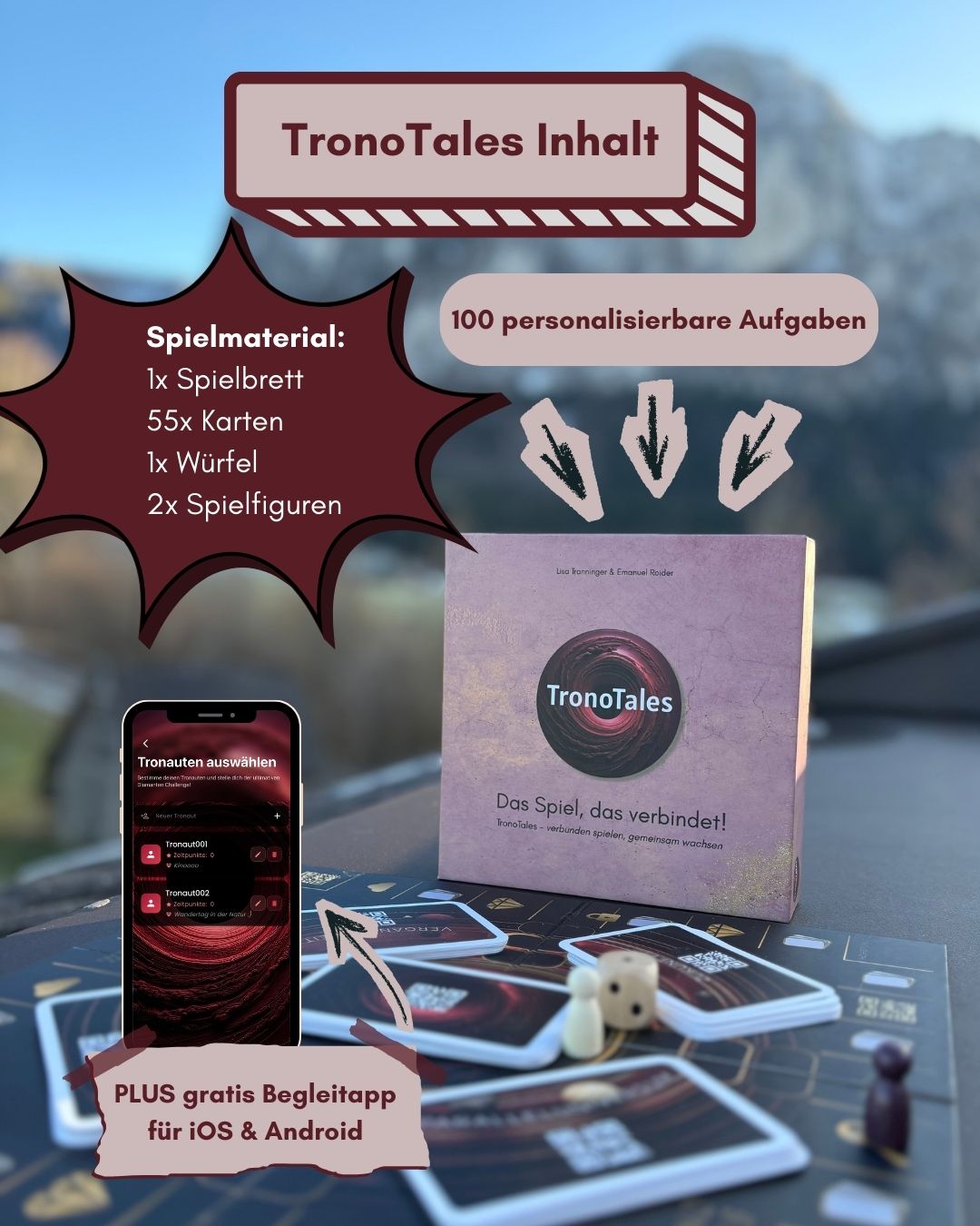 TronoTales Geschenk für Partner, Set Inhalt
